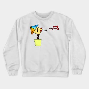 Happy farmer in the fresh air Crewneck Sweatshirt